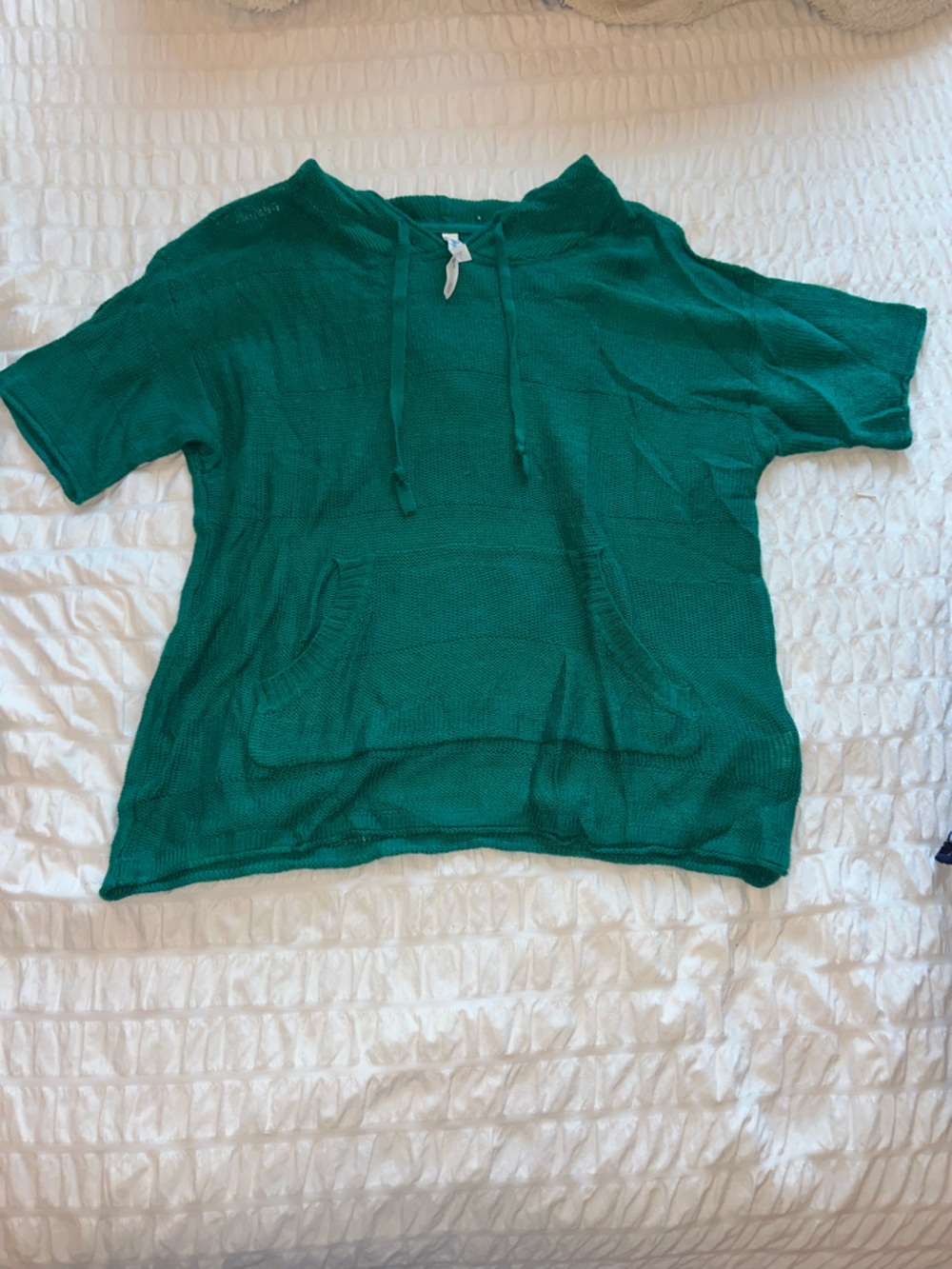 Aeropostale Green Knit Top with Hood